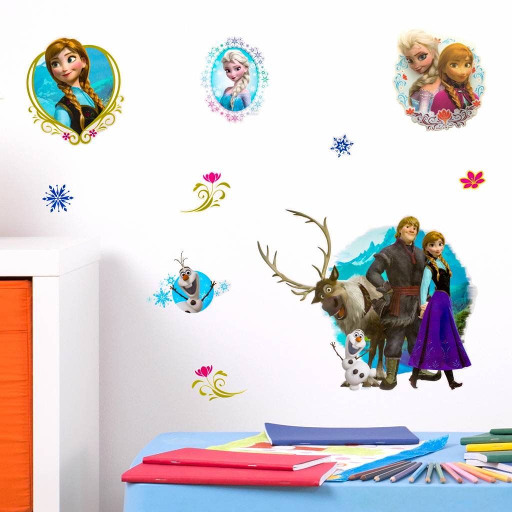 Muursticker Frozen versie 2 - muurstickers kinderkamer babykamer - Muurstickers&zo