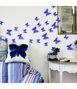 3D vlinders paars