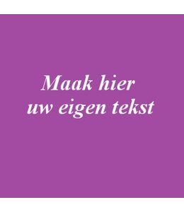 Muursticker eigen tekst 30 cm breed