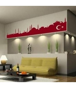 Muursticker skyline Istanbul