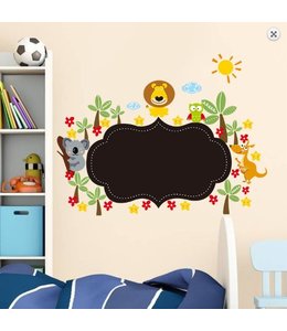 Muursticker krijtbord met dieren versie 2