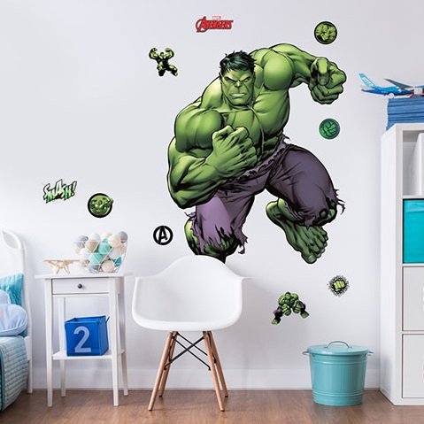 Muursticker Hulk XXL - Muurstickers kinderkamer - Muurstickers&zo