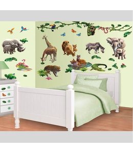 Muursticker jungle dieren