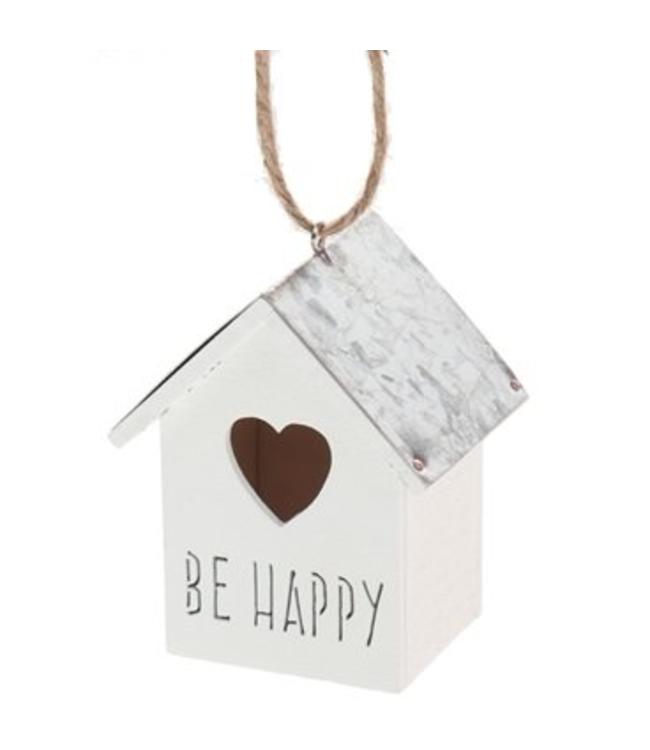 Hanger vogelhuisje be happy