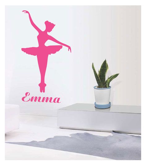 Geleidbaarheid Boom vaardigheid Muursticker ballerina Emma by Coart - muurstickers kinderkamer en babykamer  - Muurstickers&zo