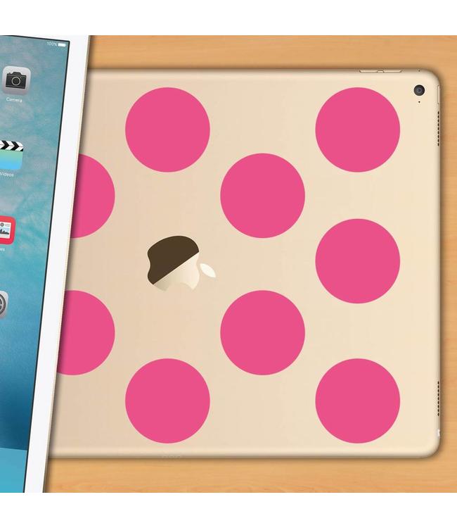 Muursticker stippen fuchsia - muurstickers kinderkamer - Muurstickers&zo