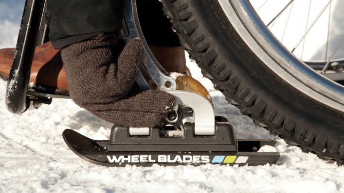 Wheelblades Wheelblades Rollstuhl skis  (Swiss made)