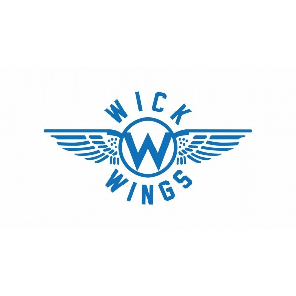 Wick Wings Wick Air Flugzeugbett mit Anti-Rutsch (Blau Druck)