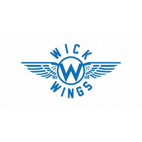 Wick Wings Wick Air Flugzeugbett mit Anti-Rutsch (Grau Druck)