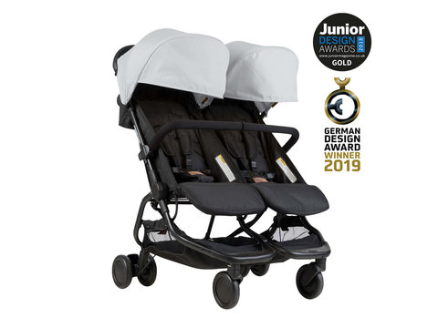 Mountain Buggy Mountainbuggy Nano Duo (Silver) - Inklusive FREE Juno Carrier