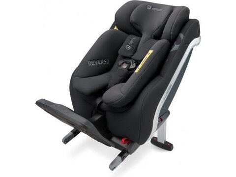 Concord Jané Concord Reverso iPlus, iSize, von 40 bis 105 cm, Isofix, verwendbar ab Geburt, Adapter für kleine Babys, gegen die Fahrtrichtung. (Farbe Raven Black)