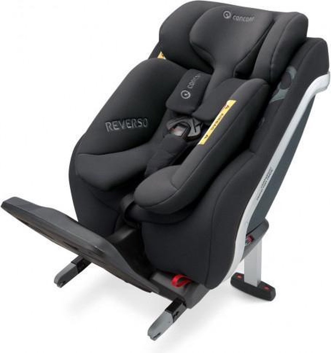 Concord Jané Concord Reverso iPlus, iSize, von 40 bis 105 cm, Isofix, verwendbar ab Geburt, Adapter für kleine Babys, gegen die Fahrtrichtung. (Farbe Raven Black)