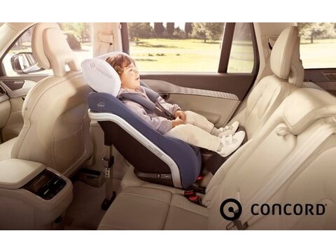 Concord Jané Concord Reverso iPlus, iSize, von 40 bis 105 cm, Isofix, verwendbar ab Geburt, Adapter für kleine Babys, gegen die Fahrtrichtung. (Farbe Raven Black)
