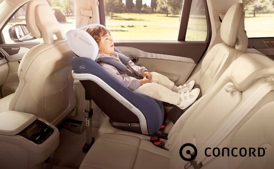 Concord Jané Concord Reverso iPlus, iSize, von 40 bis 105 cm, Isofix, verwendbar ab Geburt, Adapter für kleine Babys, gegen die Fahrtrichtung. (Farbe Raven Black)