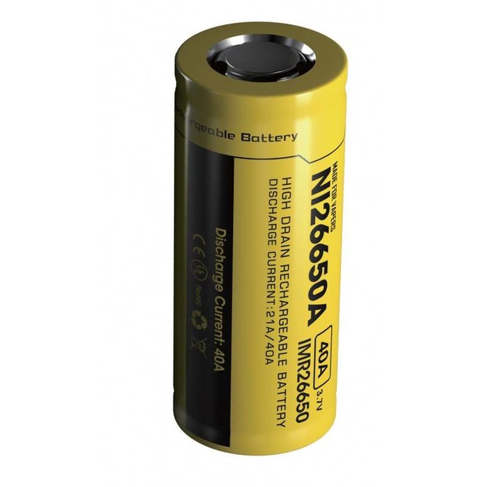 Nitecore Nitecore NI26650A Li-ion accu Flat Top - 4200 mAh