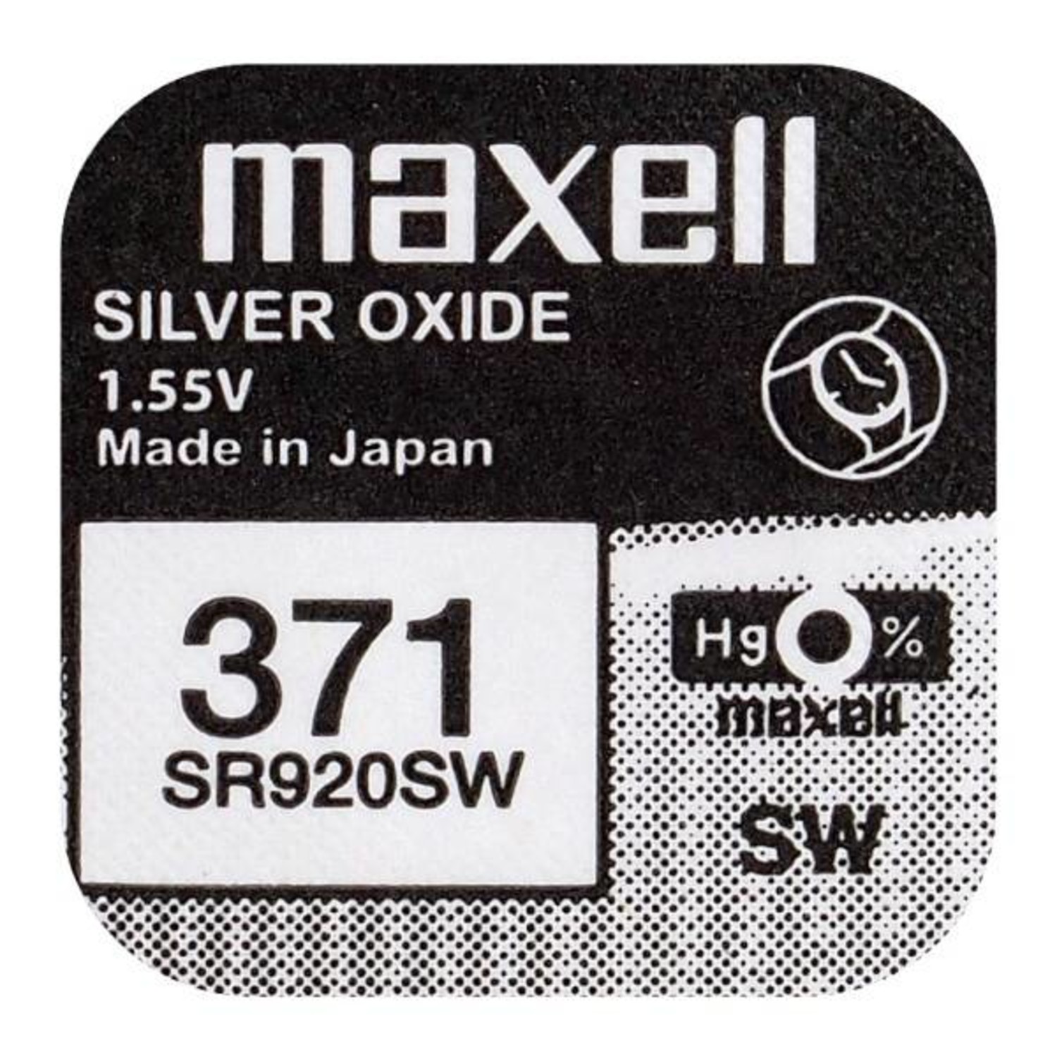 371 horloge batterij Maxell SR920SW -