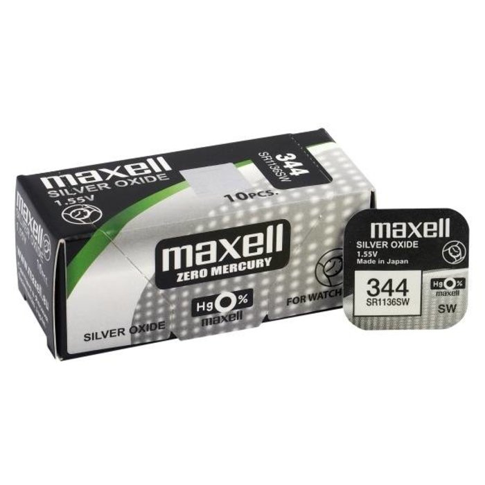 Maxell SR1136SW Horloge batterij 344 Maxell