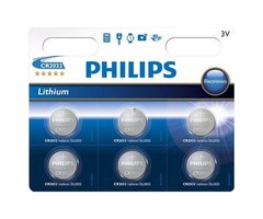 Philips CR2032 Lithium knoopcel Philips 6 stuks