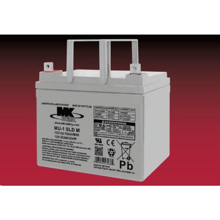 MK Battery 12V 35 Ah AGM accu MU-1 SLD M MK Battery