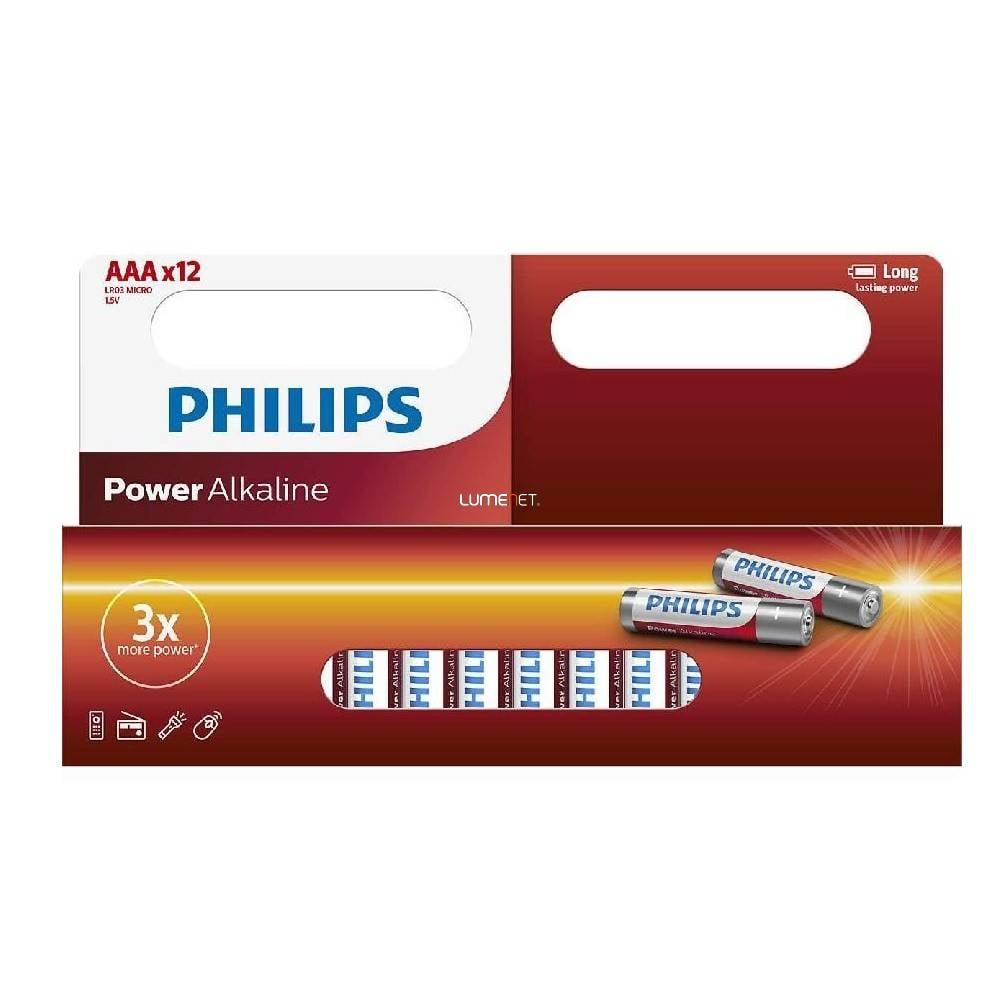 Zeemeeuw Nieuwe aankomst Chirurgie AAA mini penlite batterijen Power Alkaline 12 stuks Philips - Beterbatterij