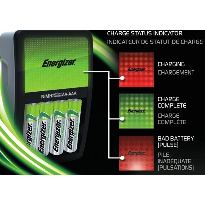 Energizer Batterij lader inc 4 x NiMh 2000 mAh AA