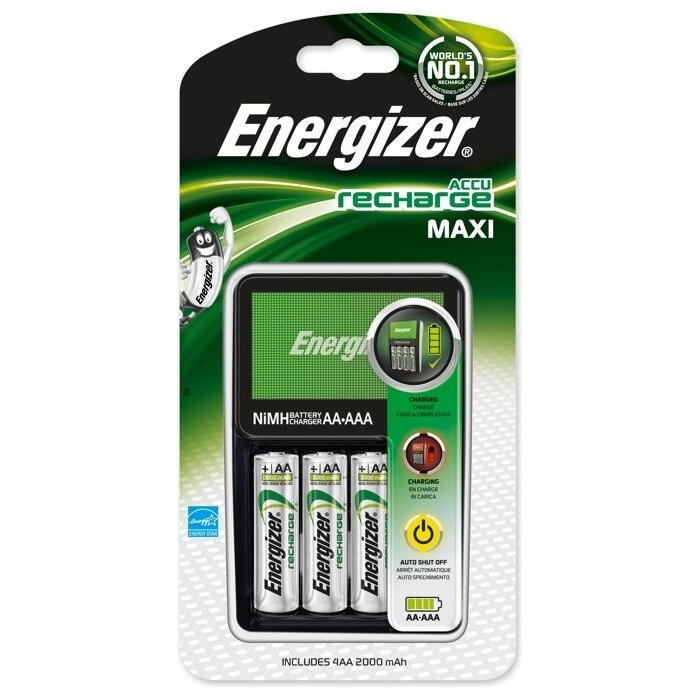 Energizer Batterij lader inc 4 x NiMh 2000 mAh AA