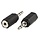 Stereo-Audio-Adapter 3.5 mm Male - 2.5 mm Female Zwart