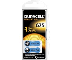 Duracell 675 Hoorbatterijen – Blister 6 stuks (Blauw)