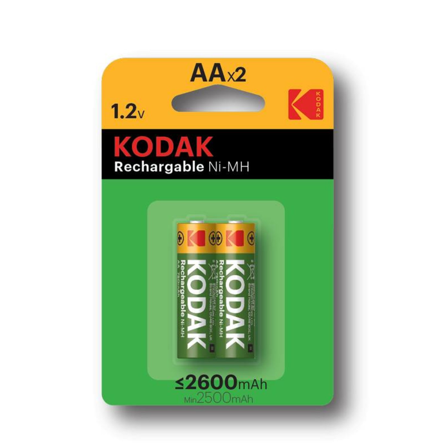 zonsondergang overstroming Groene bonen Kodak AA 2600mAh Oplaadbare batterijen - Beterbatterij