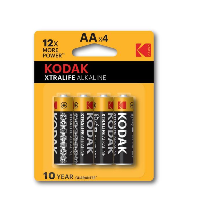 Kodak Kodak AA Penlite Xtralife  alkaline 4  stuks
