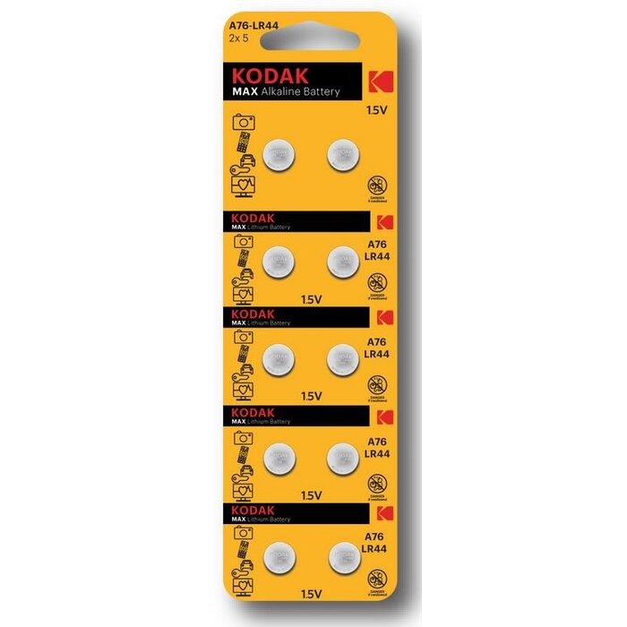 Kodak LR44 knoopcel batterijen 10 stuks AG13 Kodak