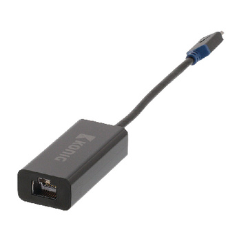 König Adapter USB-C Male - RJ45 (8/8) Female Antraciet