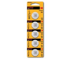 Kodak 5 x CR2450 Lithium knoopcel batterijen kodak