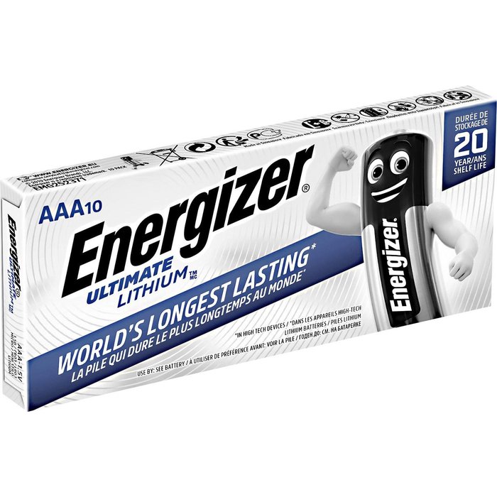 Energizer AAA Mini- Penlite Lithium 10 Stuks Energizer