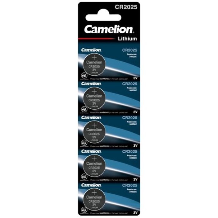 Camelion CR2025 Knoopcel 5 Stuks 3V Lithium Batterij - Camelion