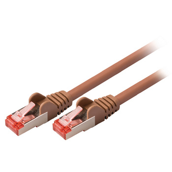Valueline CAT6 S/FTP Netwerkkabel RJ45 (8/8) Male - RJ45 (8/8) Male 20.0 m Bruin