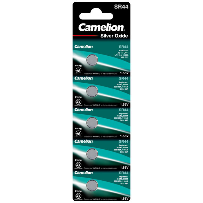 Camelion Camelion SR44 G13 LR44 357 Silver Oxide 5 stuks