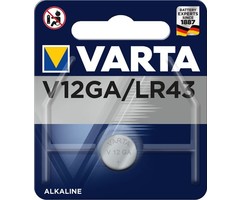 Varta LR43 V12GA AG12 Knoopcel alkaline batterij