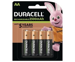 Duracell Oplaadbare Penlite AA 2500 mAh 4 stuks Duracell