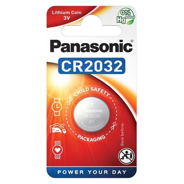Panasonic CR2032 Lithium knoopcel batterij Panasonic