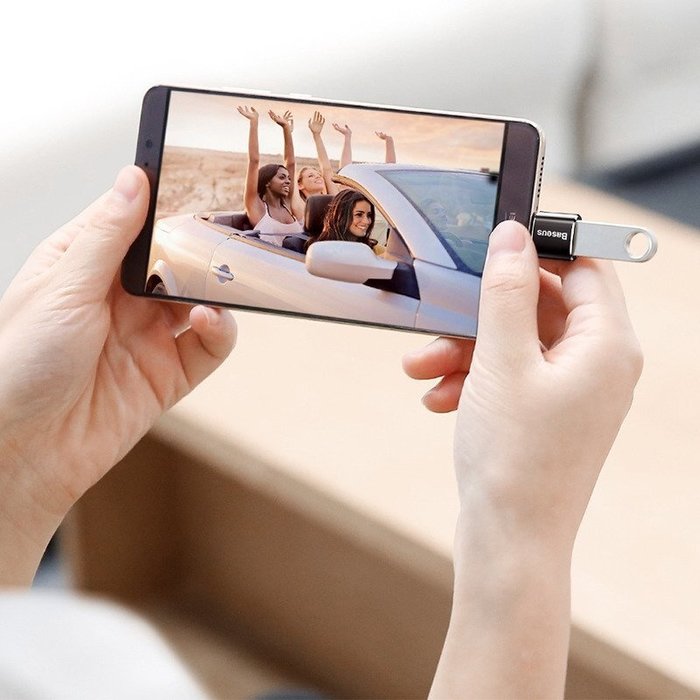 Baseus USB naar USB-C adapter