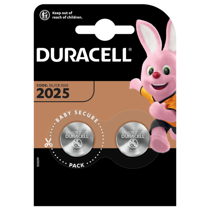 Duracell Duracell CR2025 Knoopcellen 2 stuks