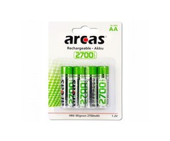 Arcas Oplaadbare Penlite AA 2700 mAh 4 stuks Arcas