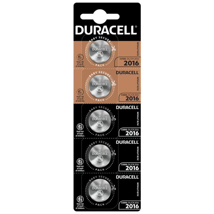 Duracell CR2016 Lithium Knoopcellen 5 stuks Duracell