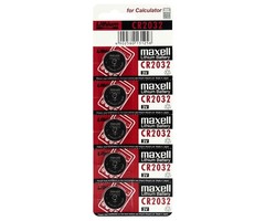 Maxell CR2032 Lithium knoopcel blister 5 stuks Maxell