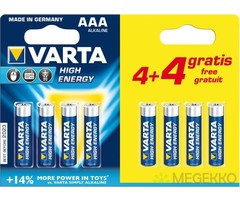 Varta AAA mini-Penlite 8 stuks Longlife Power