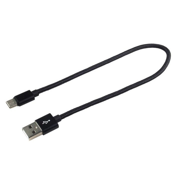 everActive USB Type-C - 30cm  oplaadkabel 3A zwart