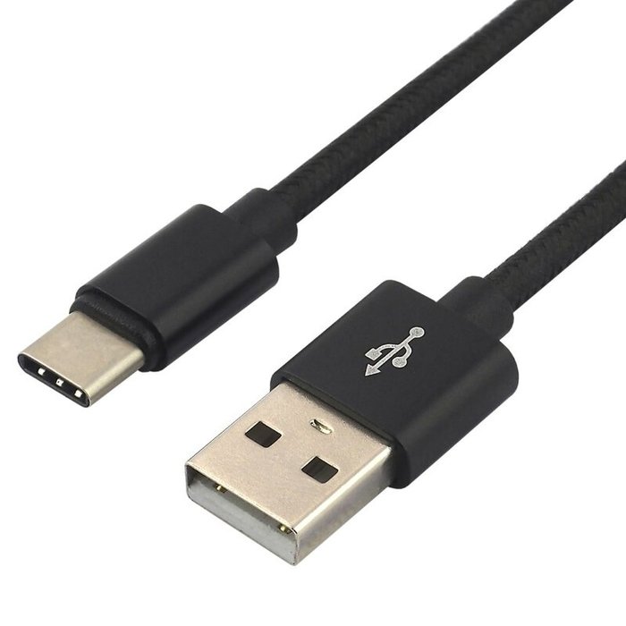 everActive USB Type-C - 30cm  oplaadkabel 3A zwart