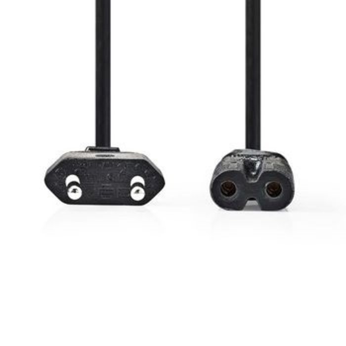 Nedis Voedingskabel | Zwitserse stekker - IEC-320-C7 | 5,0 m | Zwart