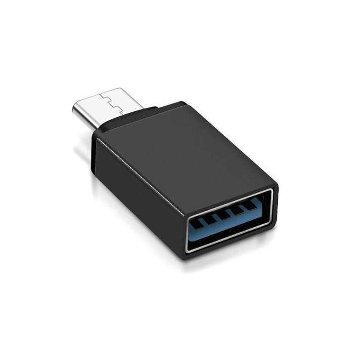 USB naar USB-C adapter - Zwart